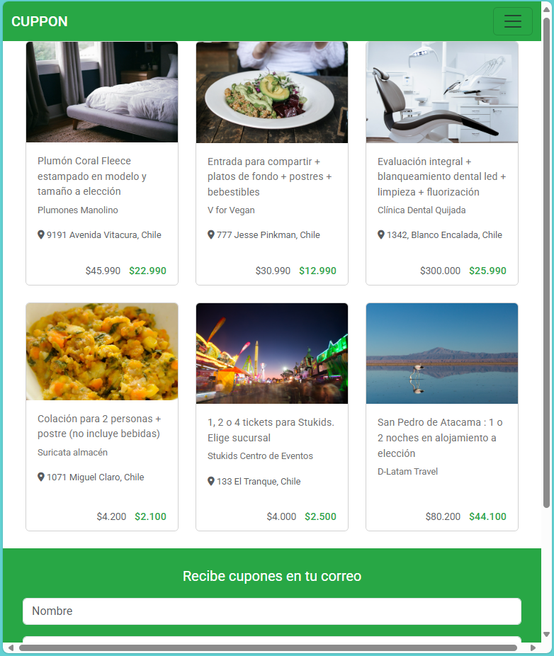 Cuppon Bootstrap